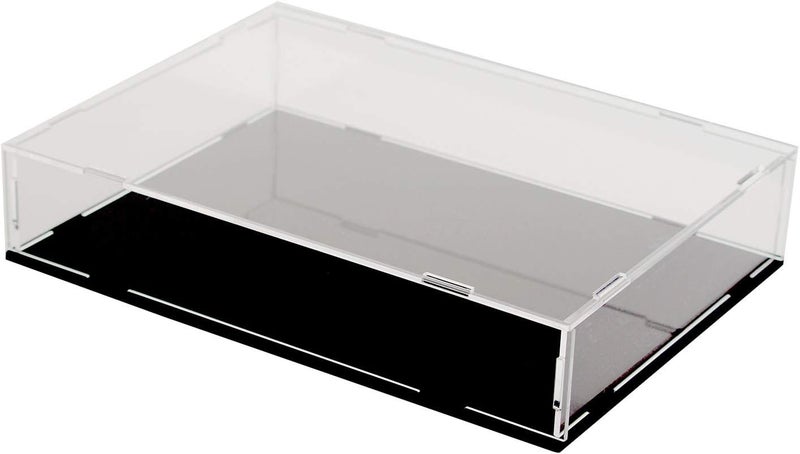 Evron Display Case for Collectibles Assemble Clear Acrylic Box Alternative Glass Case for Display Action Figures Home Storage & Organizing Toys (10.5x7.5x2 inch; 26x19x5 cm) - Image 1